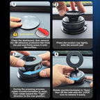 Suporte Veicular a Vácuo para Celular SnapLock 360™