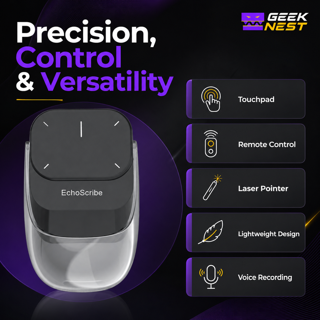 EchoScribe AI Air Mouse — Present, Click and Record Hands-Free