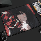 Crimson Mask Desk Mat