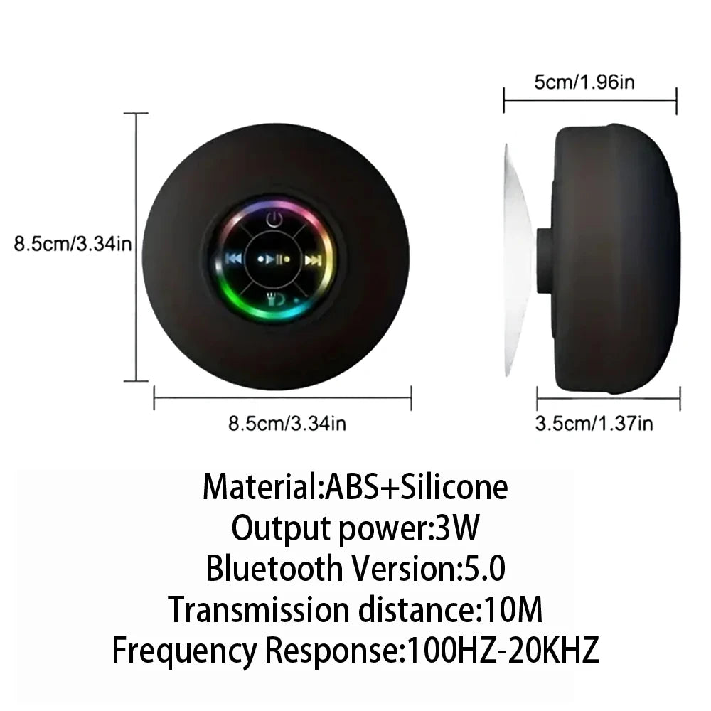 Caixa de Som Bluetooth AquaBeat LED