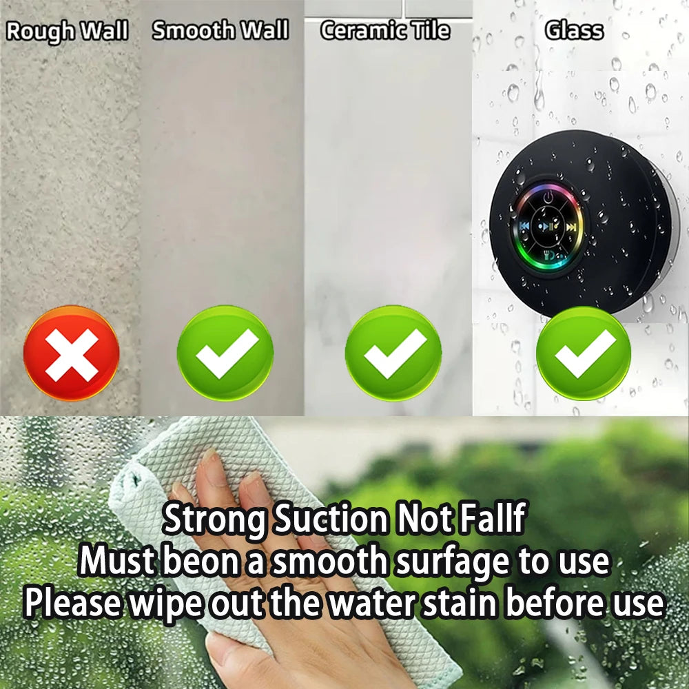 Caixa de Som Bluetooth AquaBeat LED