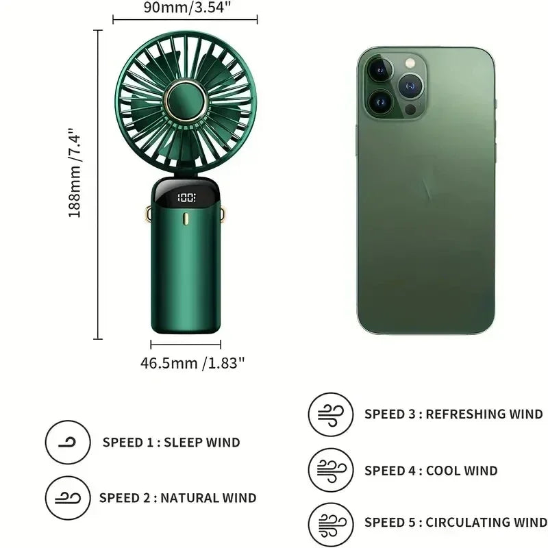 CoolBreeze 5-Stufen Handventilator