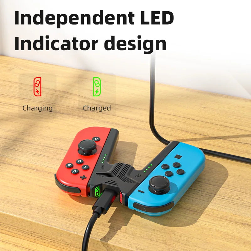 SwitchCharge: Grip Carregador
