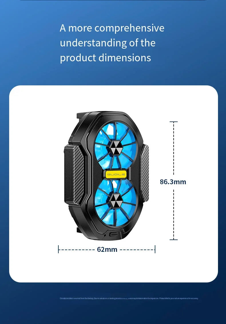 FrostWing Dual-Lüfter Handy-Kühler